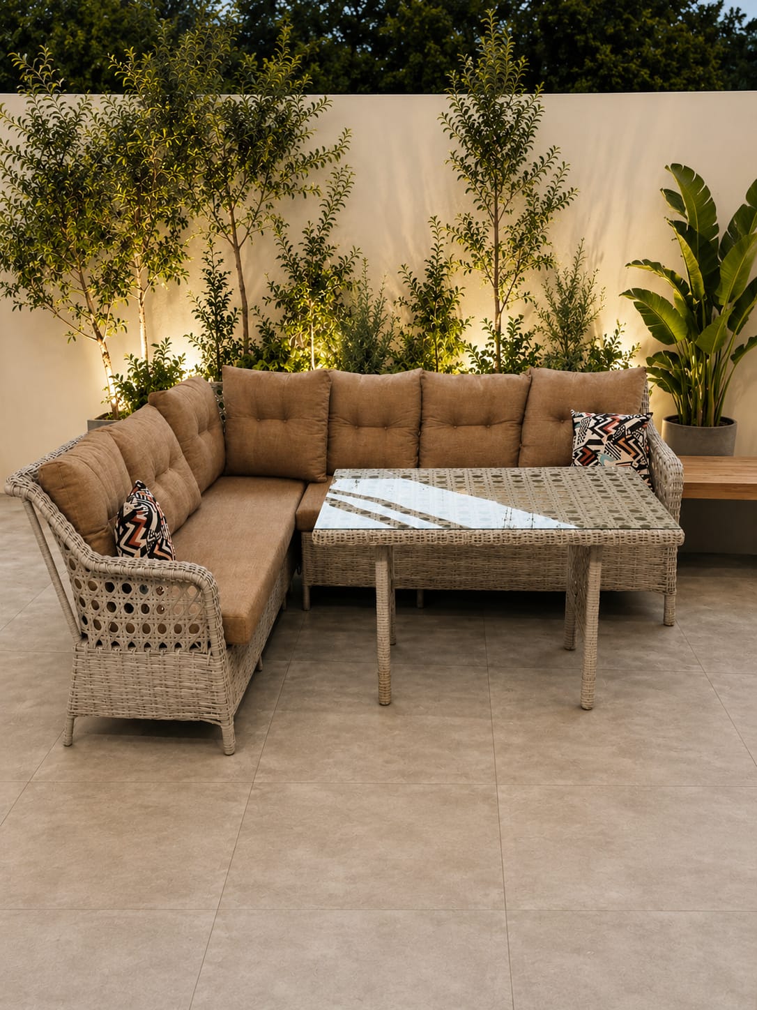 Rattan Corner Set