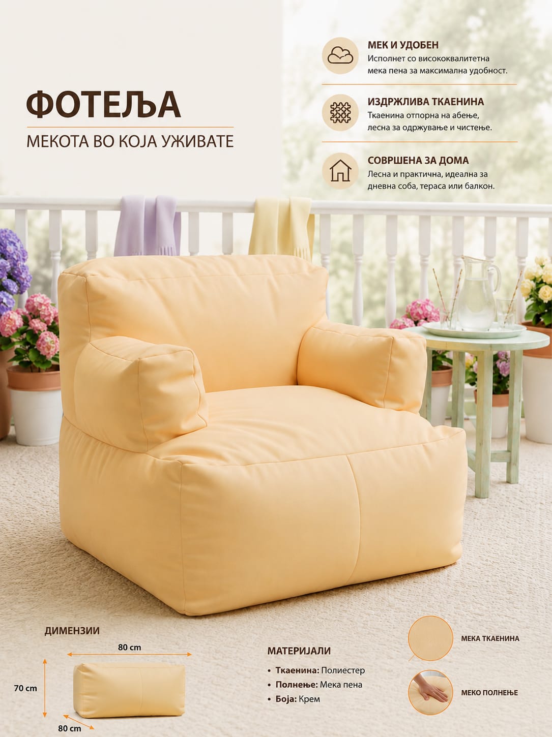 Armchair Pouf