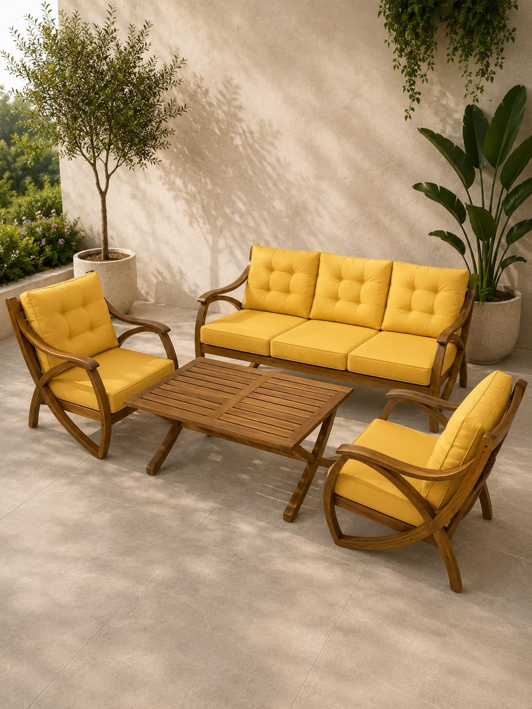 MADRID Wooden Garden Set